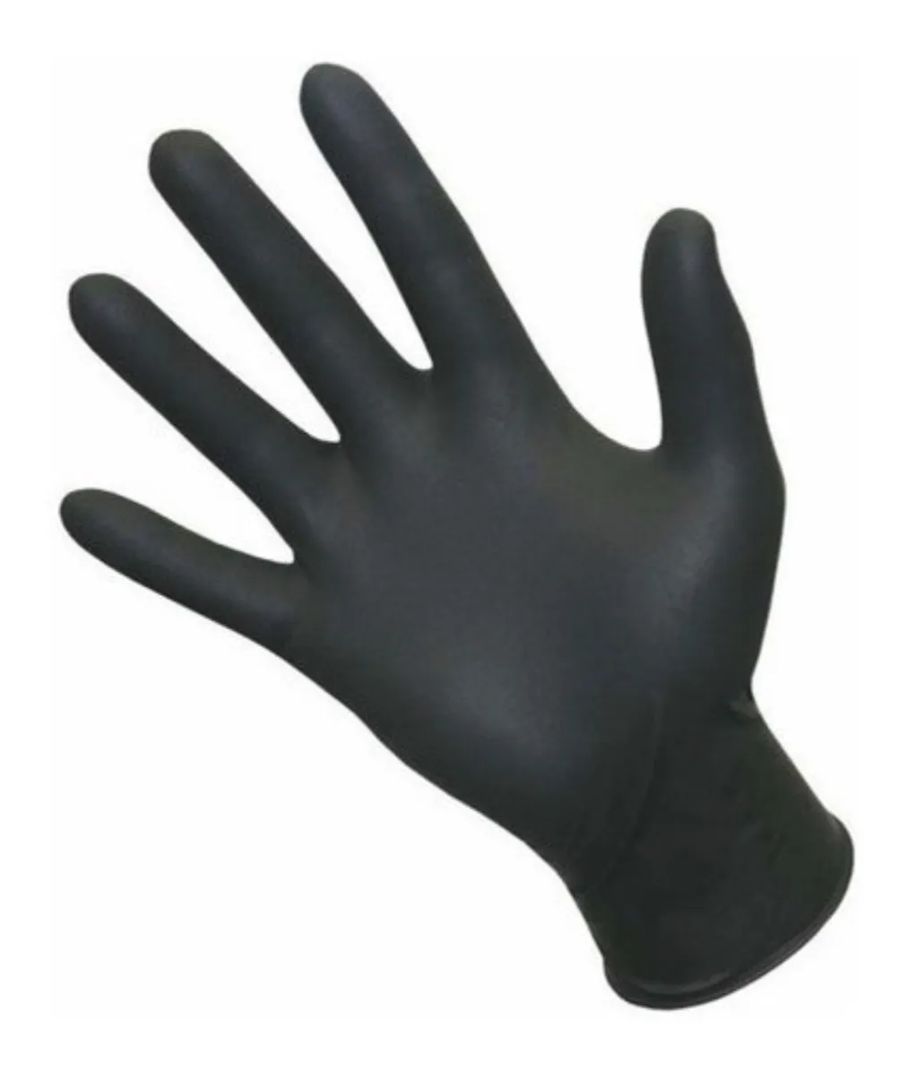 Guantes de Nitrilo Precision Care Negro Talla M x100